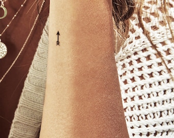Tiny Arrow Temporary Tattoo (Set of 3)