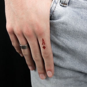 Tatuagem temporária Ace Of Diamonds (conjunto de 3)