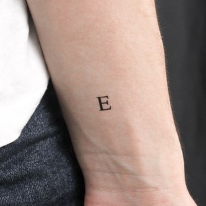 Tatuaje temporal de Epsilon en mayúsculas (conjunto de 3)