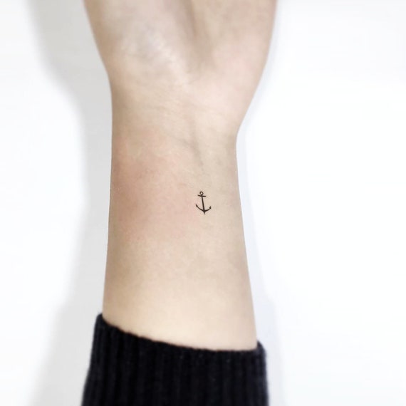 Anchor Temporary Tattoo (Set of 3) | Small tattoos, Small anchor tattoos, Anchor  tattoos