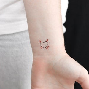 Tatouage temporaire Naughty Heart (Ensemble de 3)