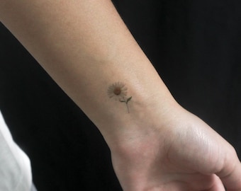 Kleines Gänseblümchen temporäres Tattoo (3er Set)