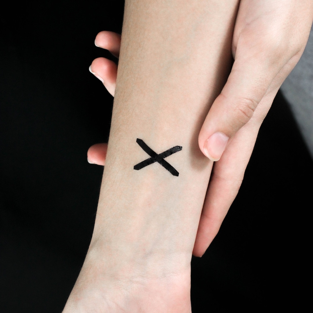 Tijdelijke tattoo Schots St. Andrew's Cross (set van 3) - Etsy België, image size:1080x1080