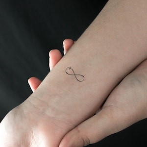 Tatuaggio Temporaneo Aeroplano Infinity (Set di 3)