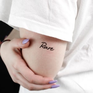 Rare Temporary Tattoo (Set of 3)