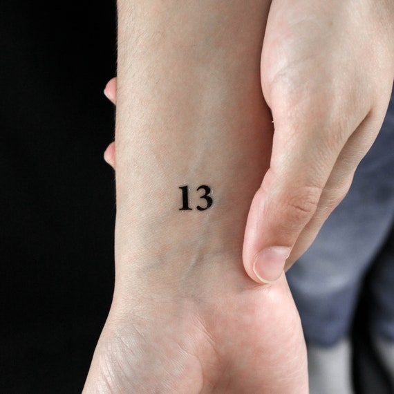 36 Stück Temporäre Tattoos Nummer 13 – Wasserfest, Perfekt Für Konzerte & Musikfestivals