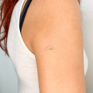 Tatuaggio Temporaneo Cappello da Cowboy (Set di 3)