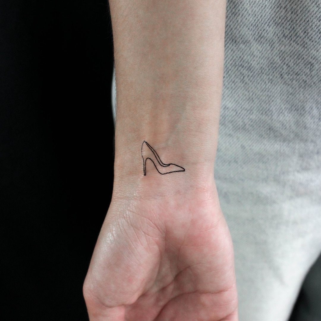 Tatuaggio temporaneo con tacco alto (set di 3) Italia