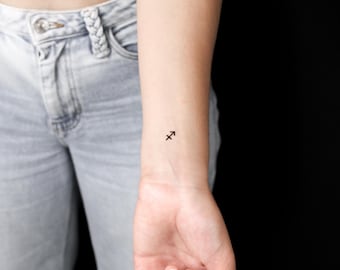 Boogschutter Zodiac symbool tijdelijke tattoo (set van 3)