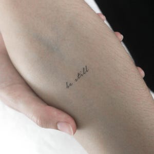 Be Still Temporary Tattoo (Set of 3)