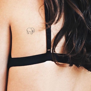 Elephant Temporary Tattoo (Set of 3)