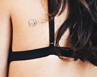 Elephant Temporary Tattoo (Set of 3)