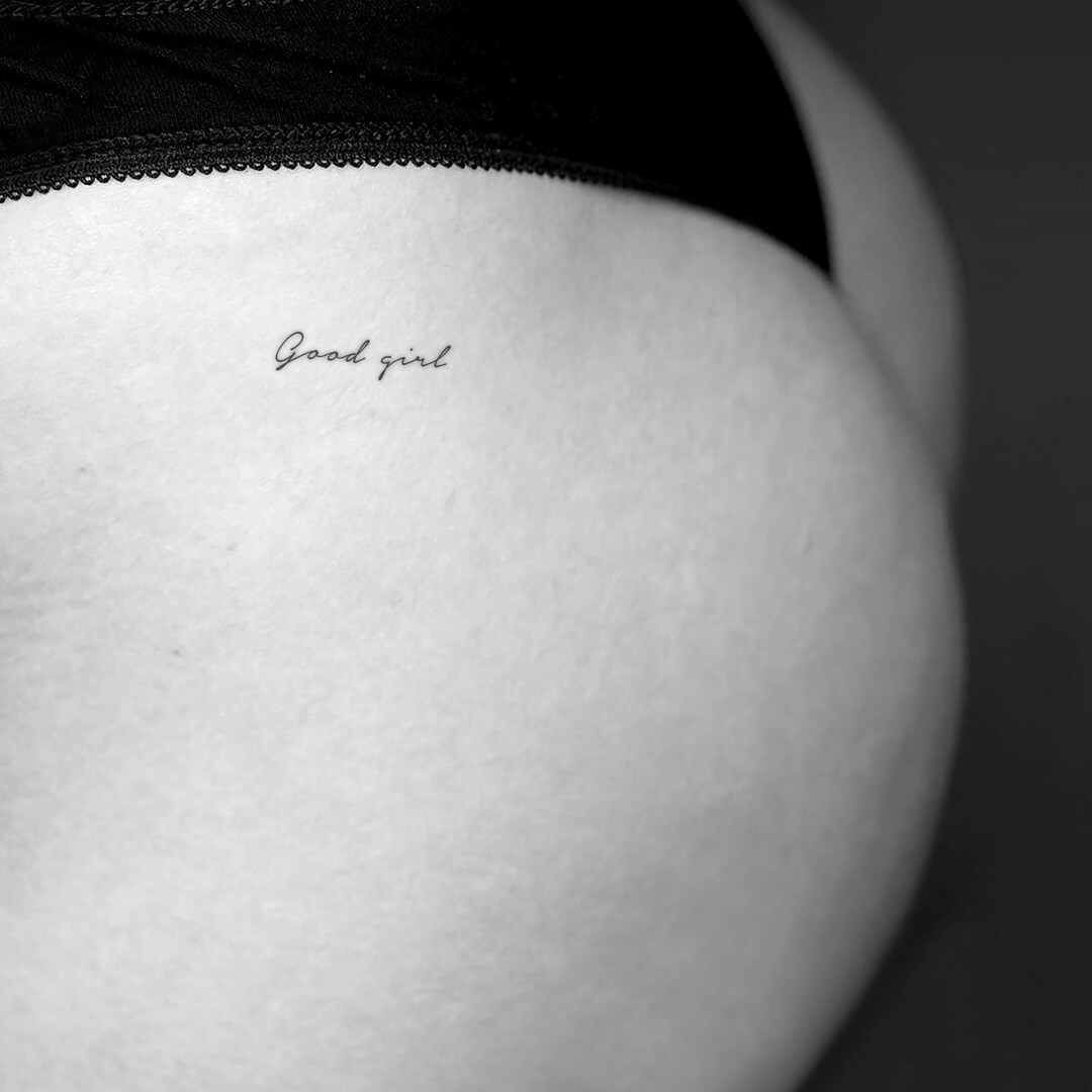 Good Girl Temporary Tattoo set of 3 - Etsy Good Girl Temporary Tattoo set of 3 - Etsy