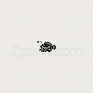 Anglerfisch temporäres Tattoo (3er Set)