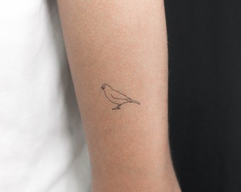 Sparrow Temporary Tattoo (set of 3) - Etsy