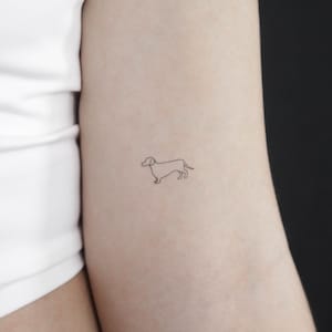 Dachshund Temporary Tattoo (Set of 3)