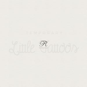 Script R Temporary Tattoo (Set of 3)
