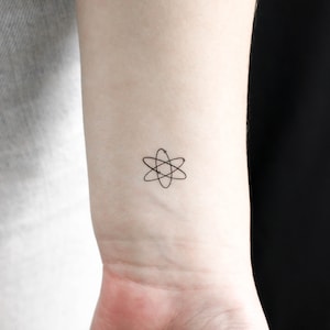 Atom Temporary Tattoo (Set of 3)