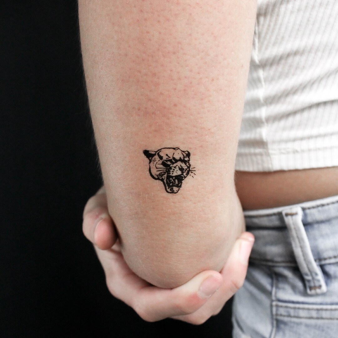 Panther Temporary Tattoo (set of 3) - Etsy