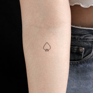 Tatuaggio temporaneo di contorno di vanga (set di 3)