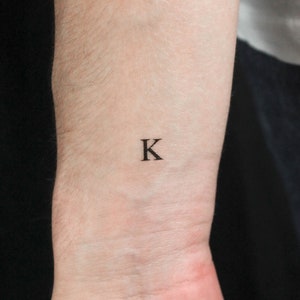 Tatuaje temporal Kappa en mayúsculas (conjunto de 3)