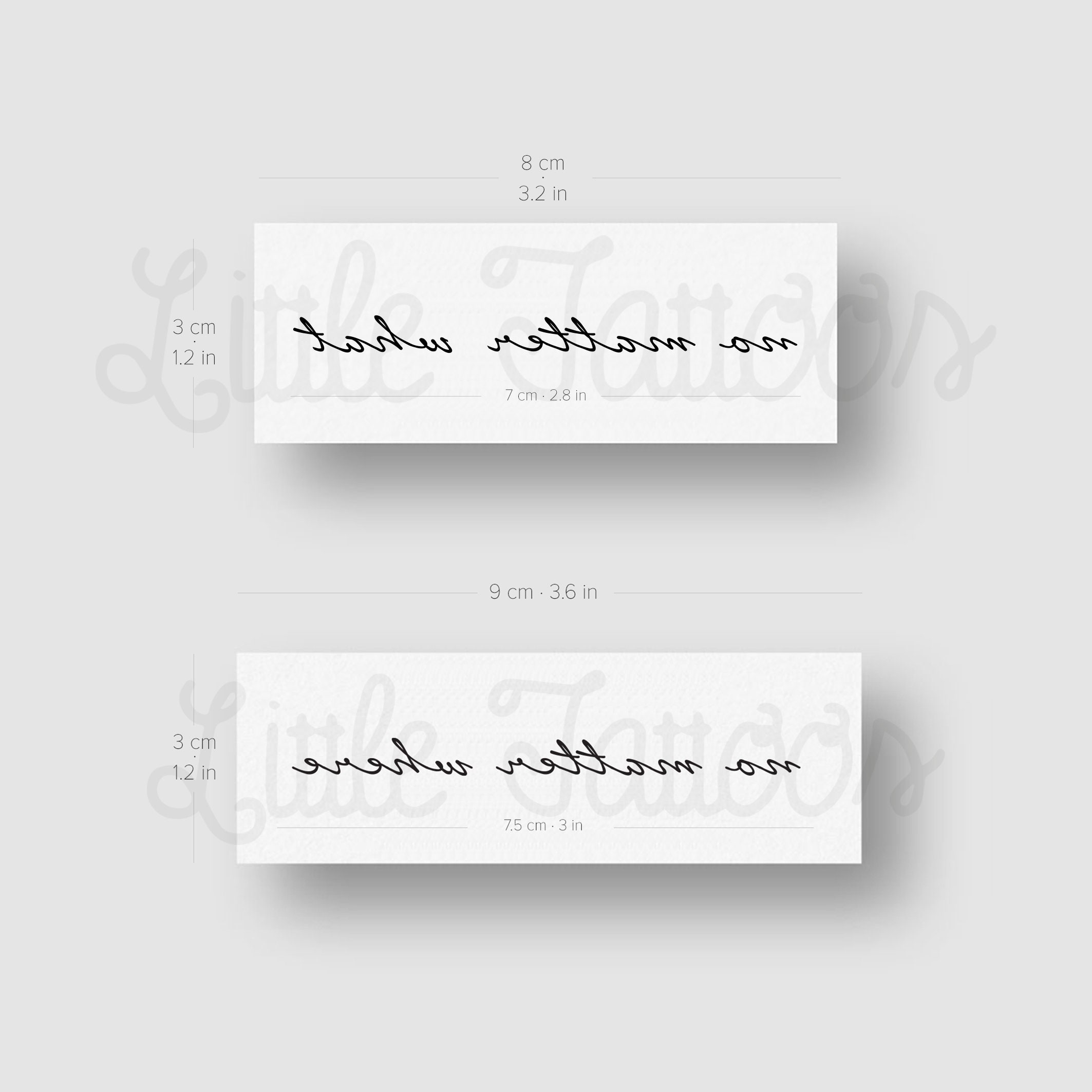 No Matter Where No Matter What übersetzung No Matter What / No Matter Where Matching Temporary Tattoos - Etsy