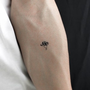 Cow Skin Hat Temporary Tattoo (Set of 3)