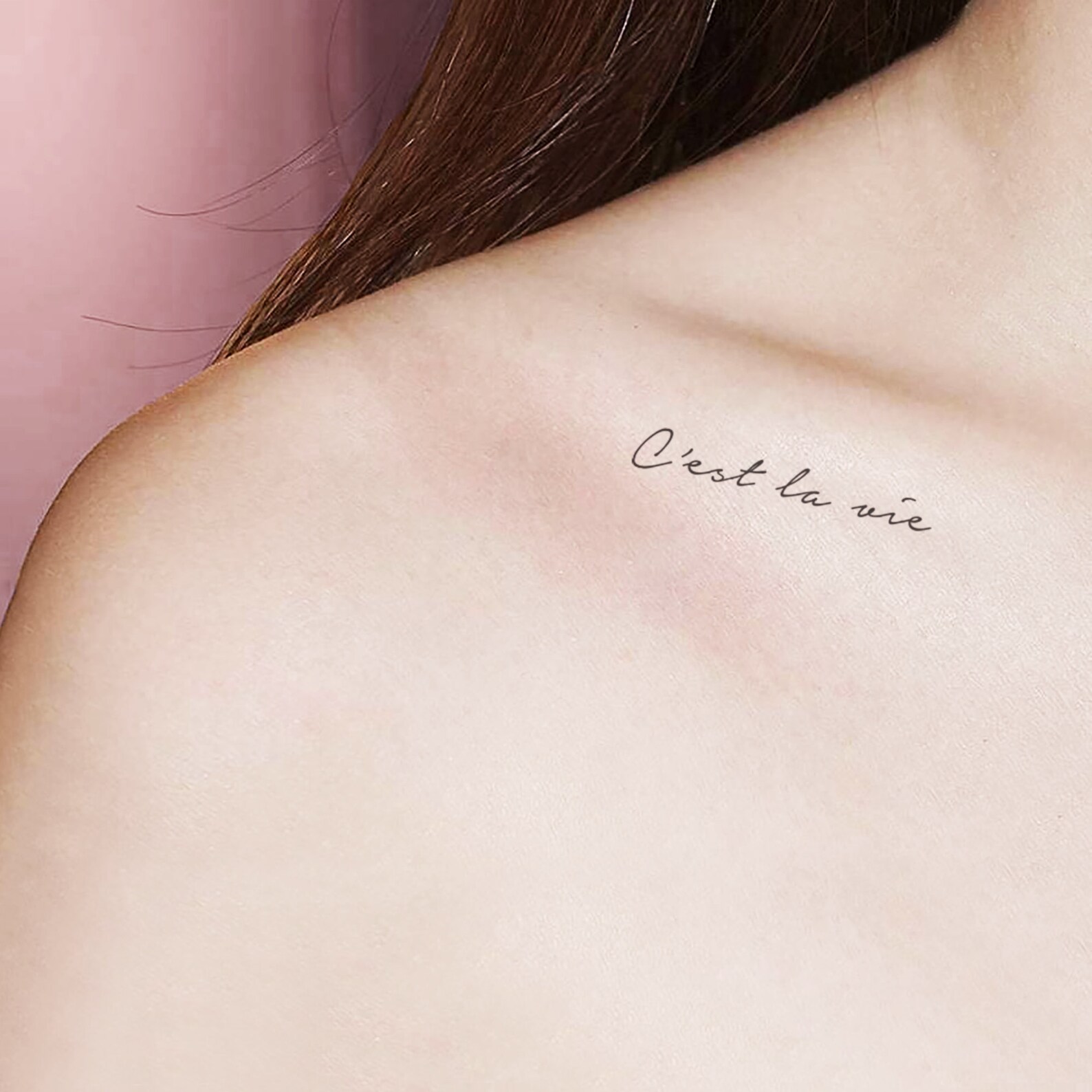 C'est La Vie Temporary Tattoo Set of 3 Etsy