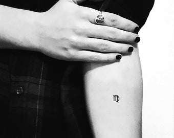 Virgo Tattoo Etsy Virgo Tattoo Etsy
