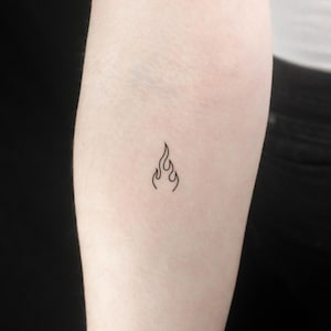 Fire Flame Temporary Tattoo (Set of 3)