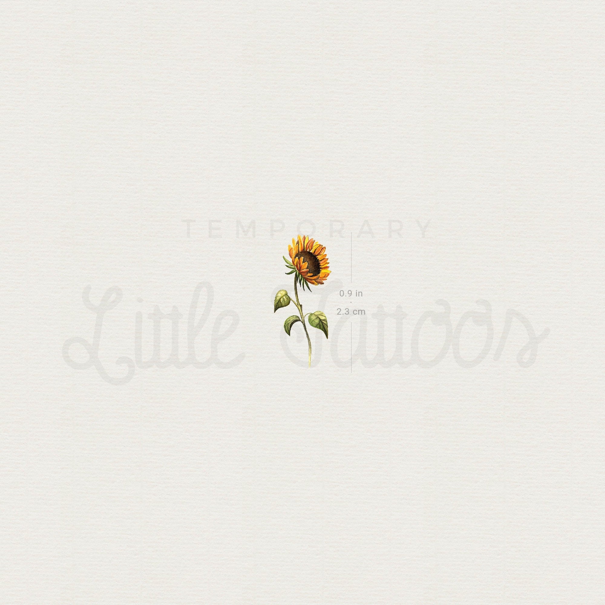 Little Watercolor Sunflower Temporary Tattoo (set of 3) - Etsy 
