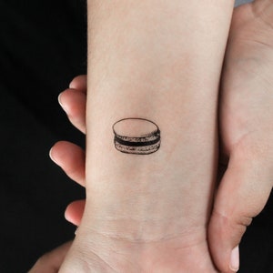 French Macaroon Temporary Tattoo (Set of 3)