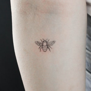Tatuaggio temporaneo dell'ape (set di 3)