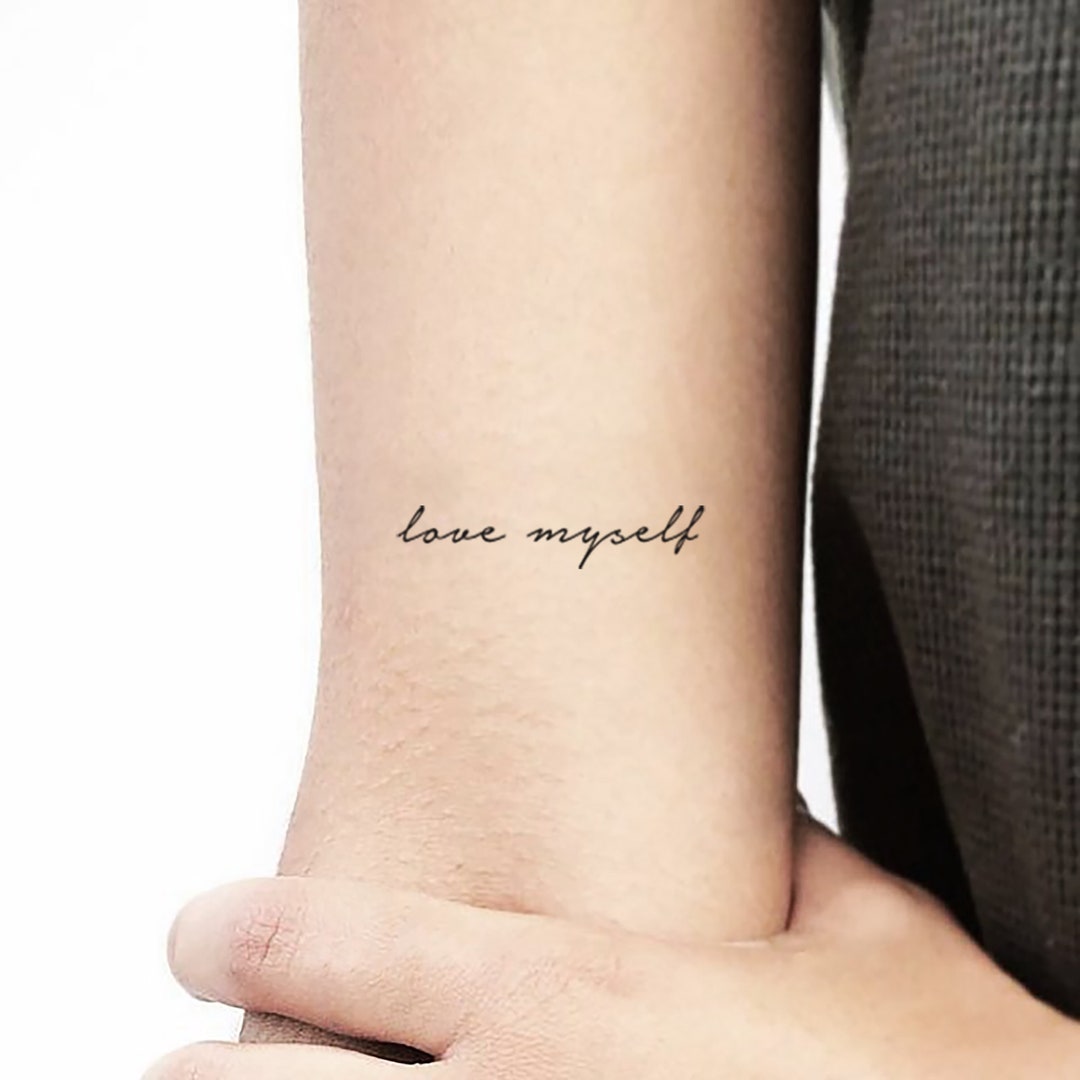 Love Myself Temporary Tattoo set of 3 Etsy #32 Love Myself Temporary Tattoo set of 3 Etsy