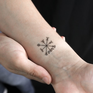 Small Vegvísir Temporary Tattoo (Set of 3)