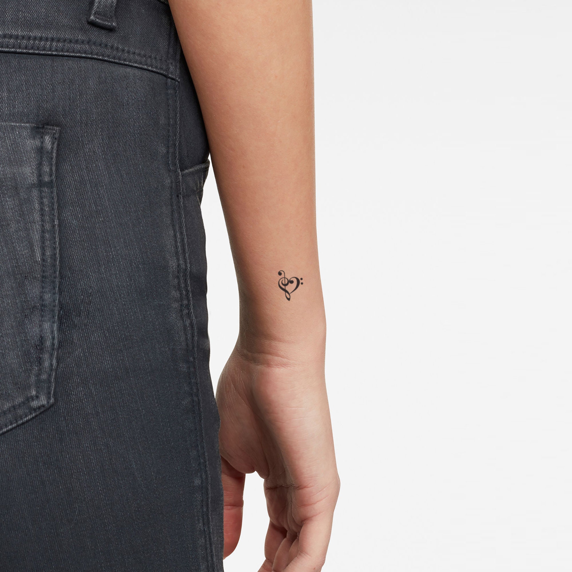 Small Music Heart Temporary Tattoo set of 3 - Etsy Singapore Small Music Heart Temporary Tattoo set of 3 - Etsy Singapore