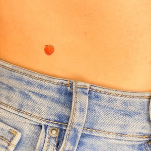 Peach Temporary Tattoo (Set of 3)