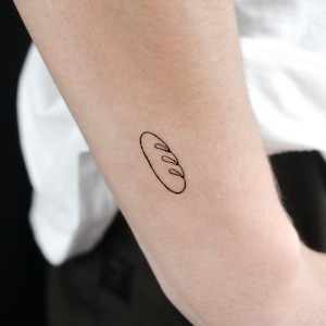 Tatuaggio temporaneo a forma di baguette (set di 3)