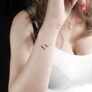 Three Birds Temporary Tattoo (Set of 3)