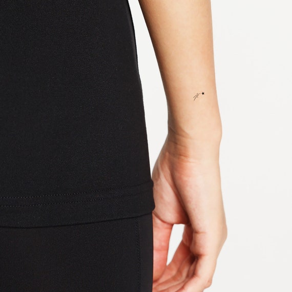 Small Shooting Star Temporary Tattoo Set Of 3 Etsy