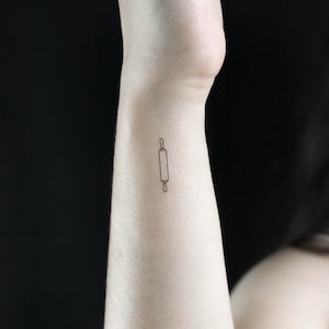 Rolling Pin Temporary Tattoo (Set of 3)