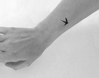 Small Swallow Temporary Tattoo (Set of 3)