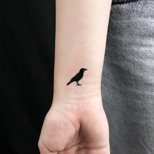 Raven Temporary Tattoo (Set of 3)