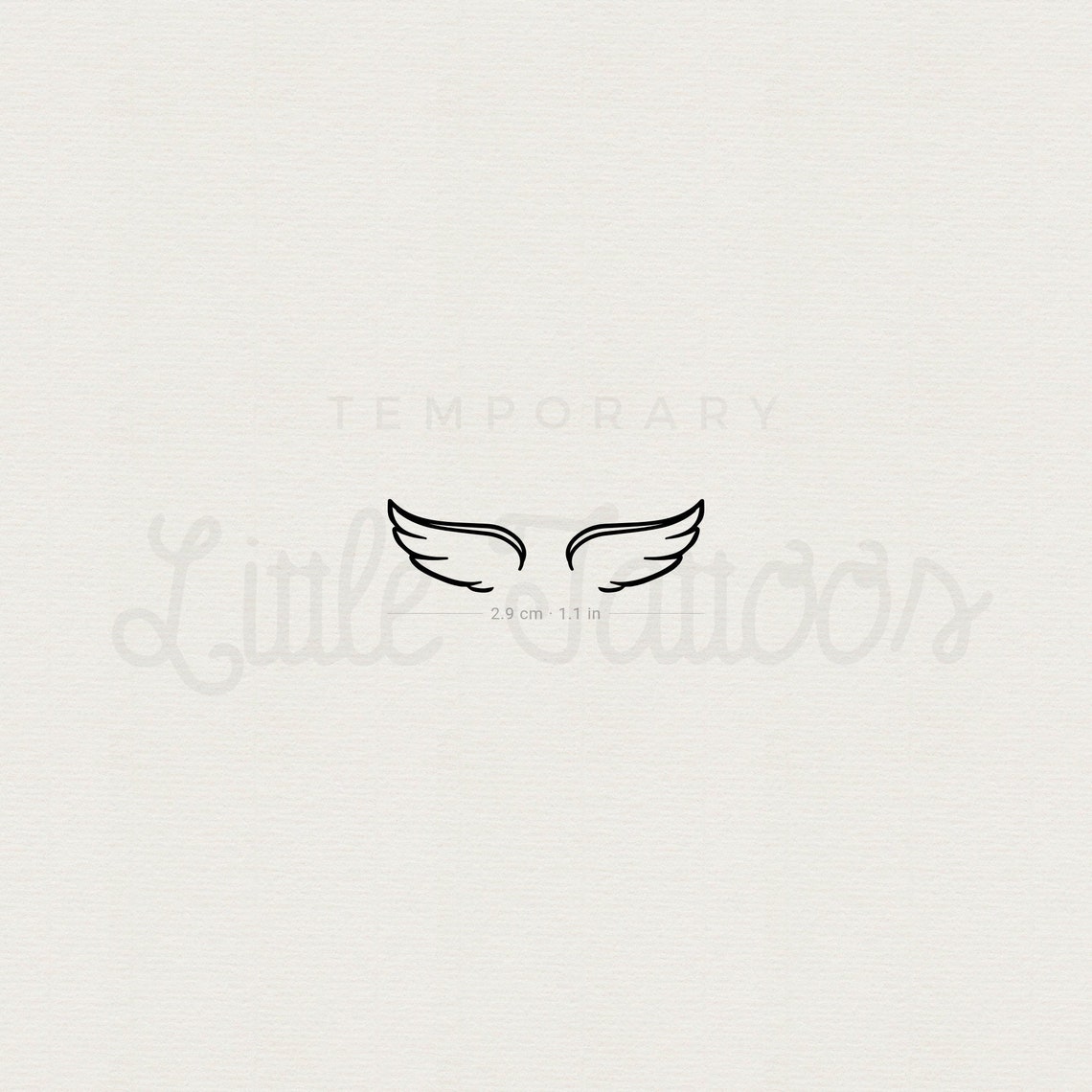 Angel Wing Couple Temporary Tattoos set of 3 - Etsy