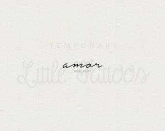 Amor Temporary Tattoo (Set of 3)