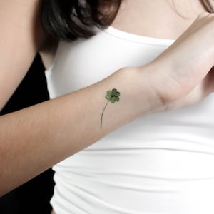 Small Clover By Ann Lilya Temporary Tattoo (Set of 3)