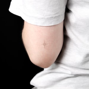 Nordstern Temporäres Tattoo (3er Set) Bild 1
