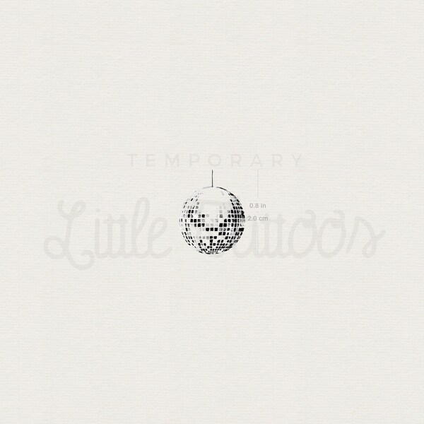 Disco Ball Temporary Tattoo - Etsy
