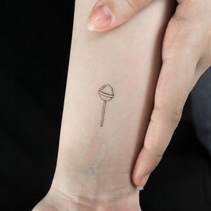 Lollipop Temporary Tattoo (Set of 3)