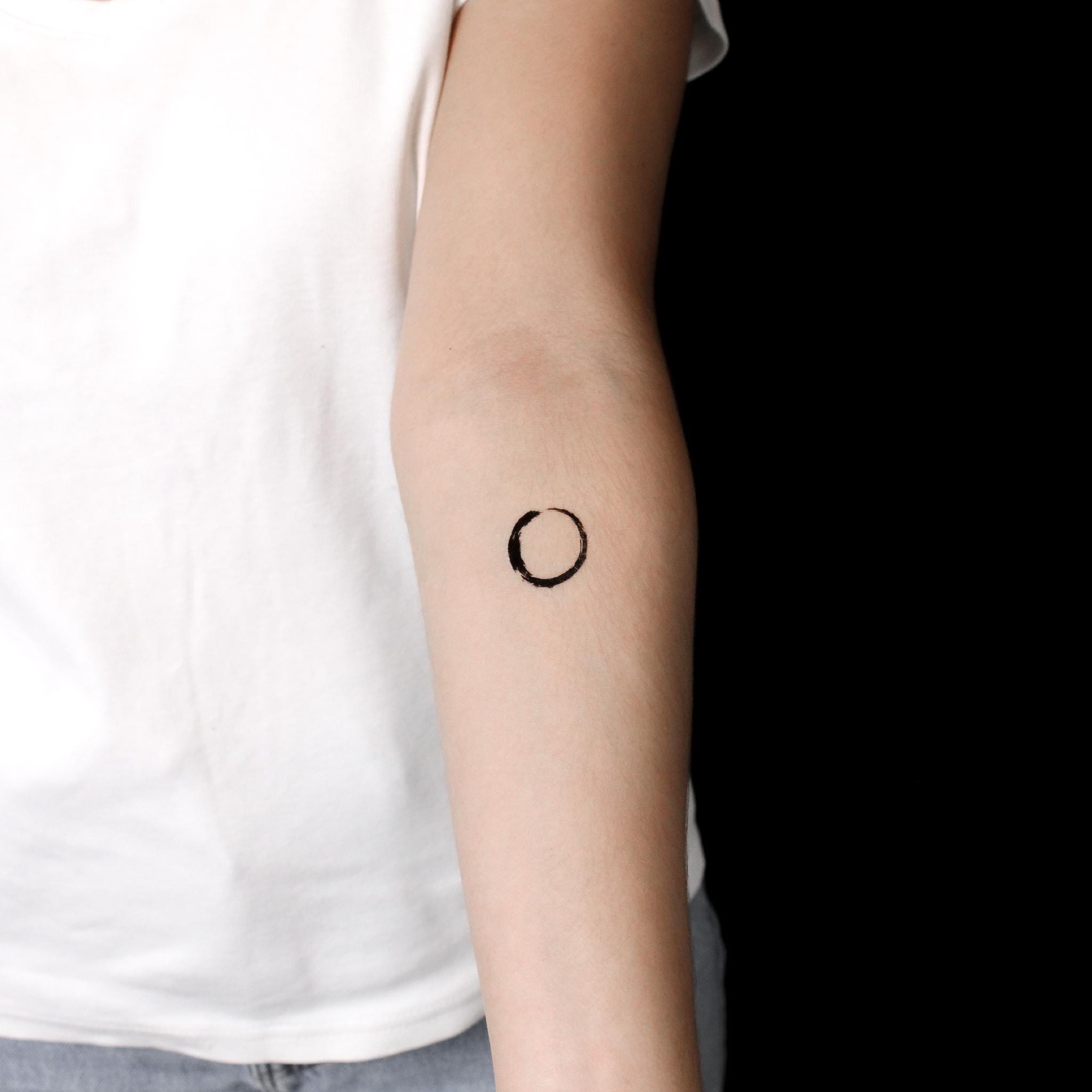 Ensō Tijdelijke Tattoo (Set van 3) - Etsy België, image size:2050x2050